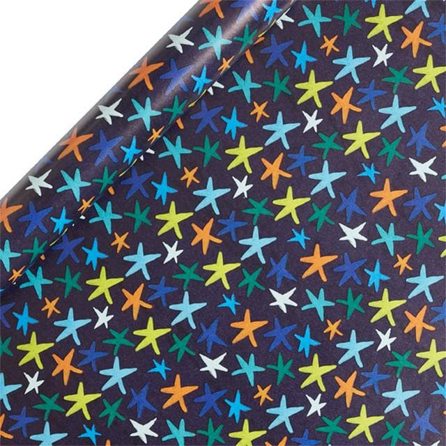 Sainsbury's Multicoloured Stars Birthday Gift Wrap Wrapping Paper - 3m - gallery image 1