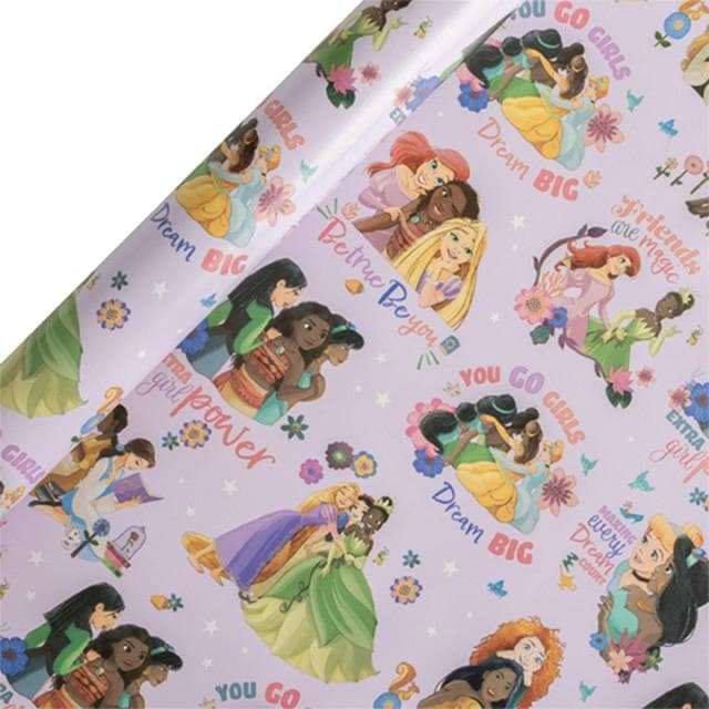 Sainsbury's Disney Princess Birthday Gift Wrap Wrapping Paper - 3m - gallery image 1