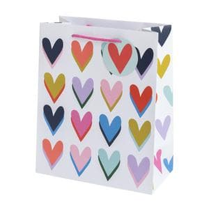 Sainsbury's Home Brights Heart Large Present Gift Bag