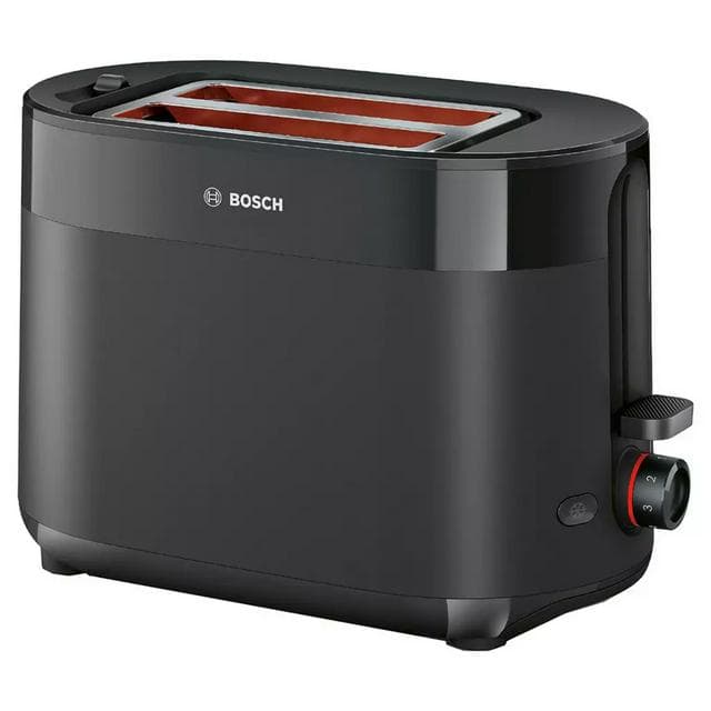 Bosch TAT2M123GB MyMoment Delight 2 Slice Toaster - Black - gallery image 1