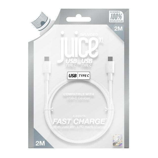 Juice Type C to C 2m Cable - White - gallery image 3
