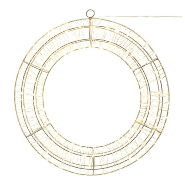 Habitat Warm White LED Christmas Wreath of Lights - gallery image 2