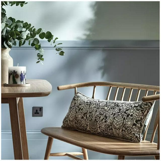 Habitat x Morris & Co. Sunflower Woodblock Bolster Cushion - gallery image 1