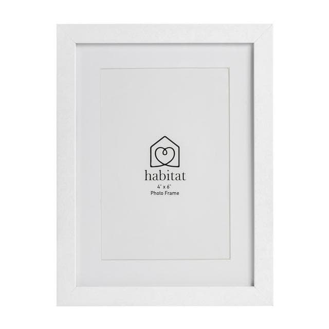 Habitat Single Mount Frame - White - 4x6" - gallery image 1