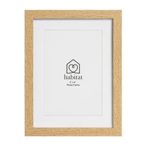 Habitat Oak effect Single Mount - 4x6"