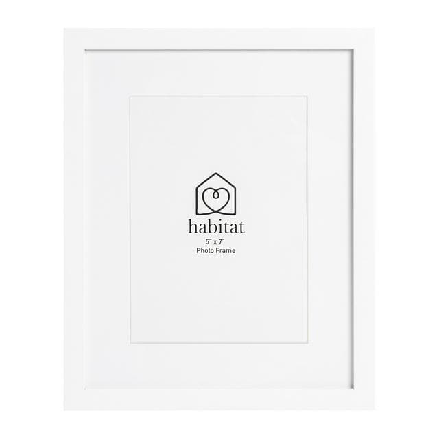 Habitat Single Mount Frame - White - 5x7" - gallery image 1