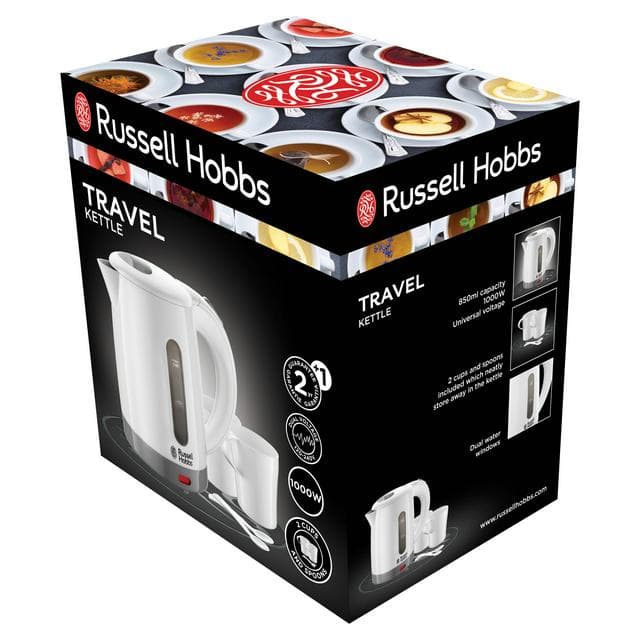 Russell Hobbs Travel Light White Small Kettle 23840 - gallery image 1