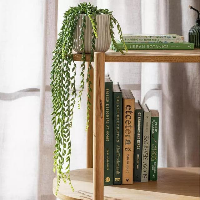 Habitat Artificial Trailing Plant in Ribbed Ceramic Pot - gallery image 2