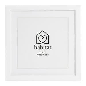 Habitat Single Mount Square - White - 6x6"