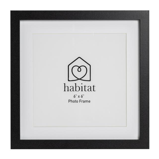 Habitat SIngle Mount Square - Black - 6x6" - gallery image 1