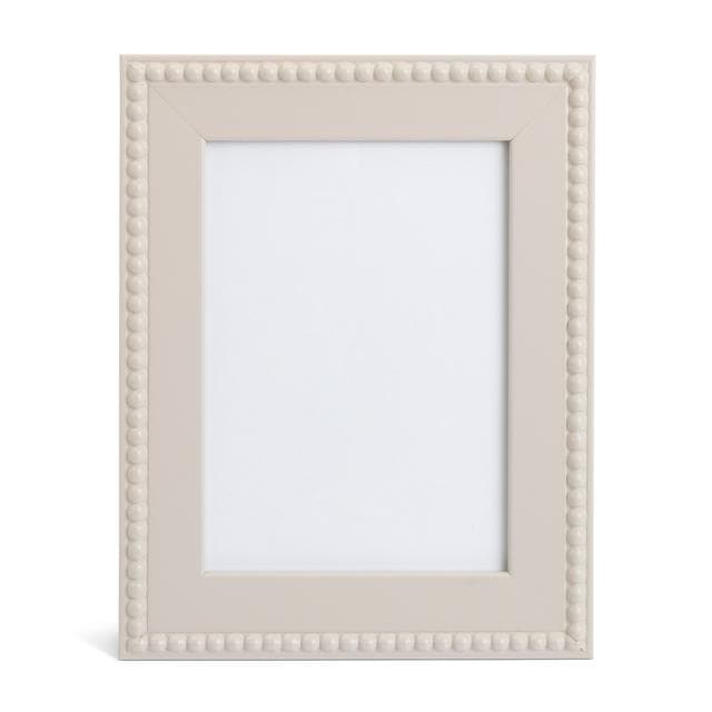 Habitat Beaded Wooden Picture Frame - Grey - 23x18cm - gallery image 1