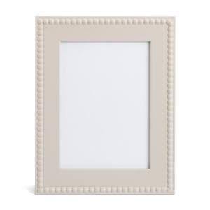 Habitat Beaded Wooden Picture Frame - Grey - 23x18cm
