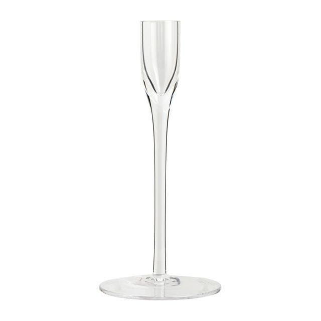 Habitat Tall Clear Stem Small Glass Taper Holder - gallery image 1