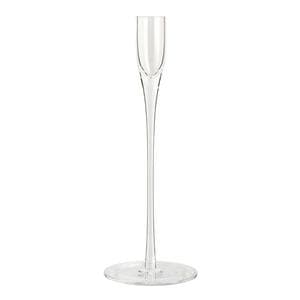 Habitat Tall Clear Stem Medium Glass Taper Holder