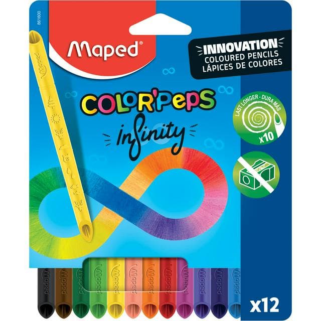 Maped Pack of 12 Colorpeps Infinity Pencils - gallery image 1