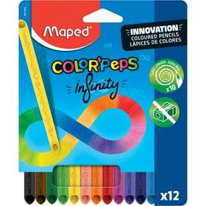 Maped Pack of 12 Colorpeps Infinity Pencils