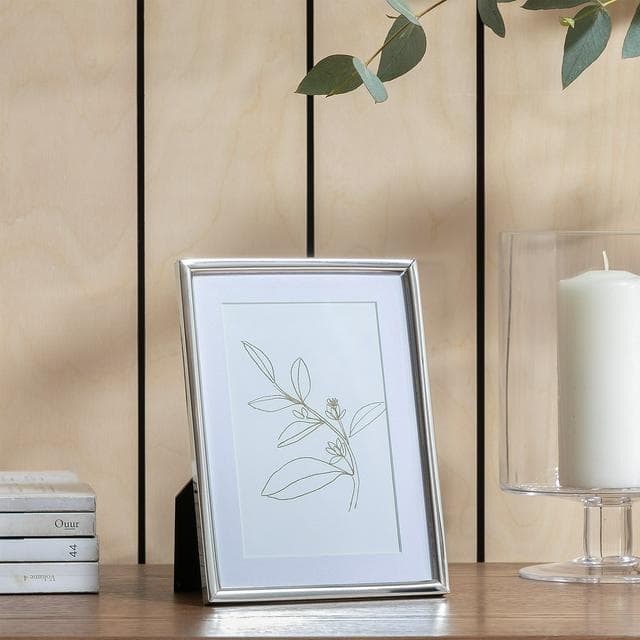 Habitat Skinny Metal Picture Frame - Silver - 19x14cm - gallery image 2