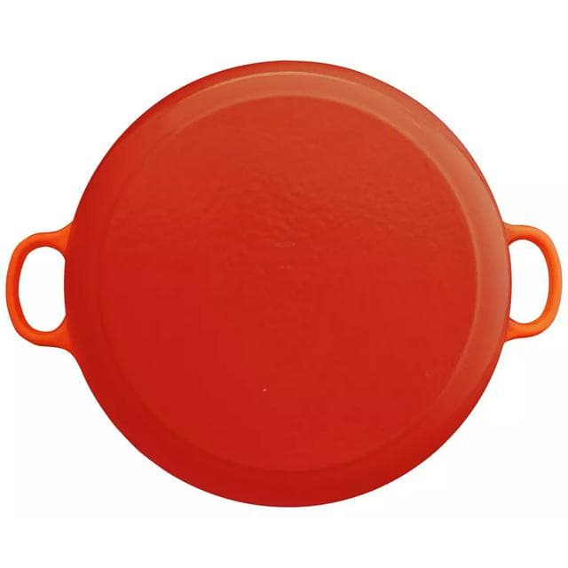 Habitat 5.3 Litre Cast Iron Casserole Dish - Orange - gallery image 4