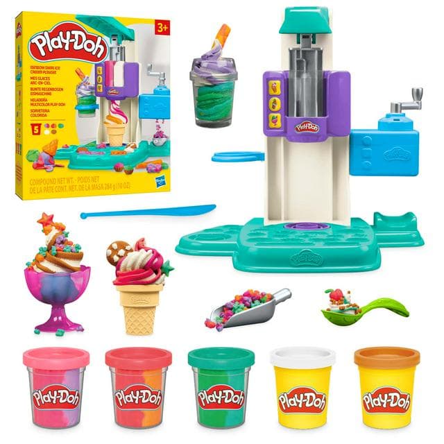 Play-Doh Rainbow Swirl Ice Cream Playset - gallery image 4