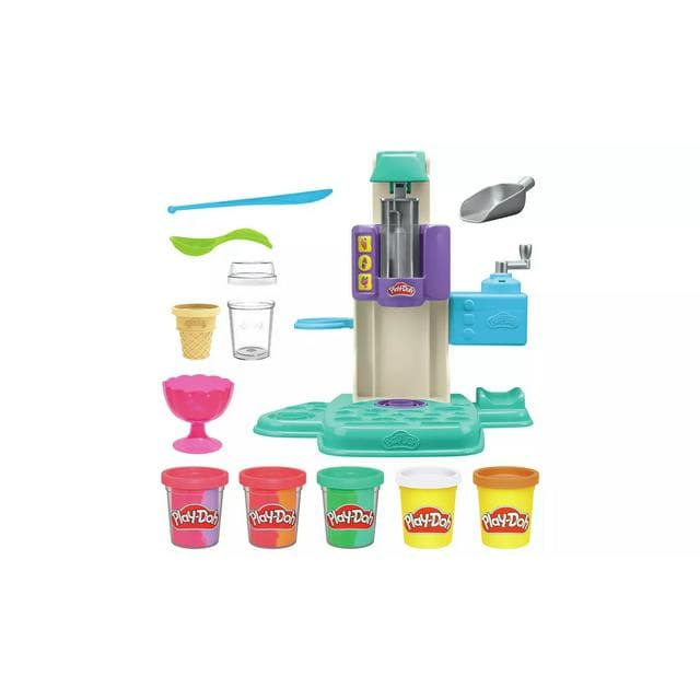 Play-Doh Rainbow Swirl Ice Cream Playset - gallery image 5