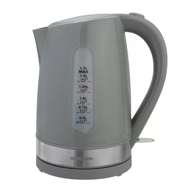 Cookworks Plastic Illuminated Kettle - Grey - gallery image 1