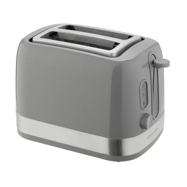 Cookworks Illuminated 2 Slice Toaster - Grey Plastic - gallery image 1