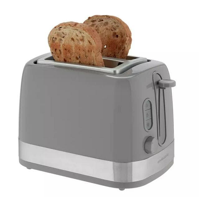 Cookworks Illuminated 2 Slice Toaster - Grey Plastic - gallery image 3