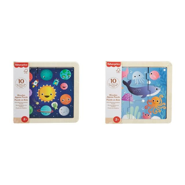 Fisher-Price Wooden Jigsaw Puzzle Assortment - gallery image 4