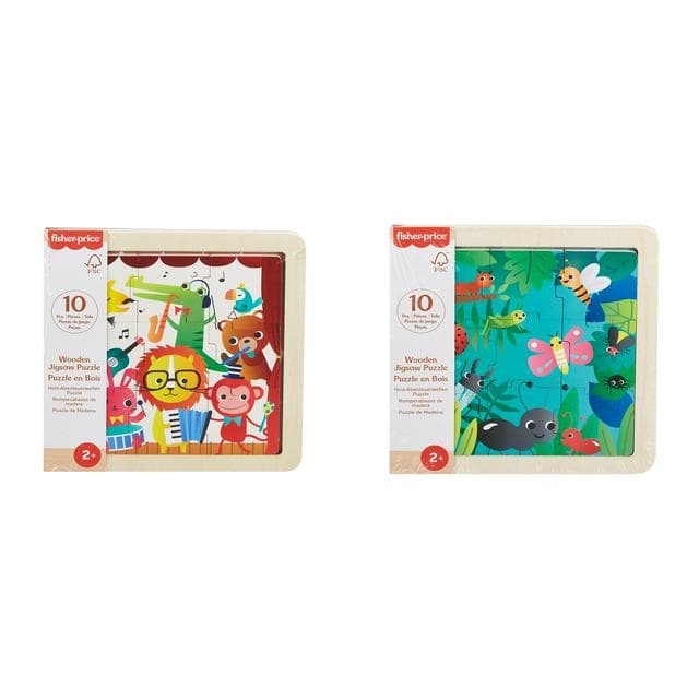 Fisher-Price Wooden Jigsaw Puzzle Assortment - gallery image 5
