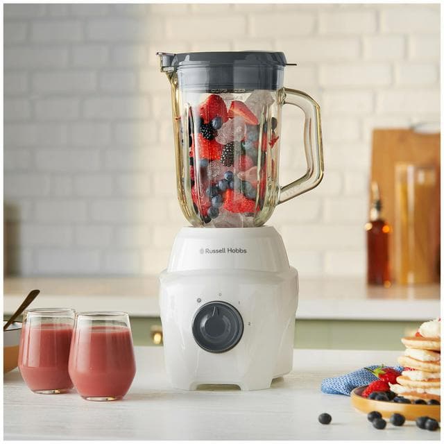 Russell Hobbs Go Create White 1.5L Glass Jug Blender 27580 - gallery image 1