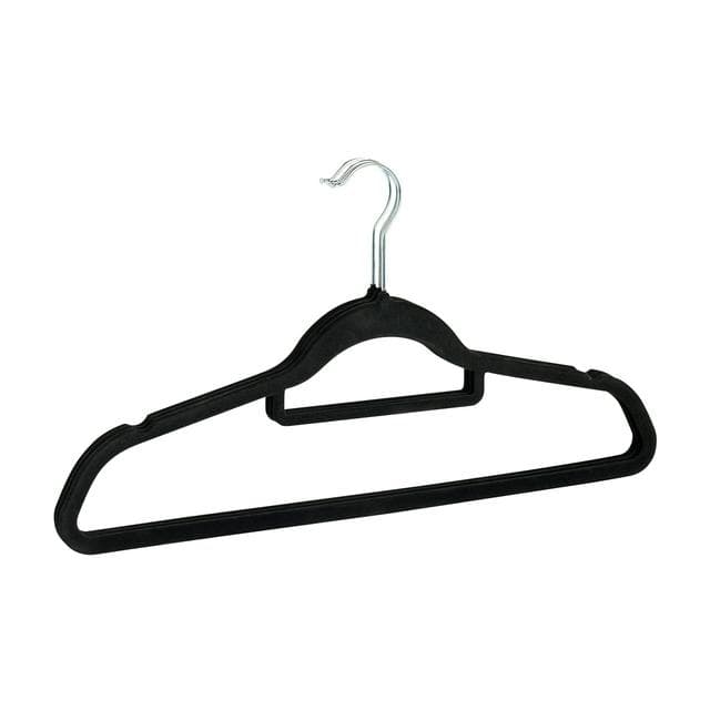 Habitat Pack of 3 Flock Hangers - Black - gallery image 1