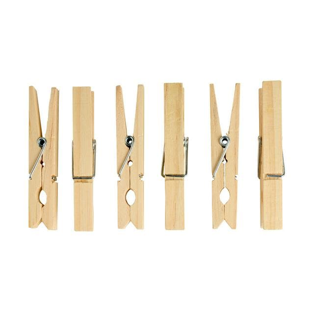Sainsburys Home Pack of 36 Wooden Pegs - gallery image 1