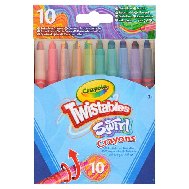 Crayola Pack of 10 Swirl Twistable Crayons - gallery image 1