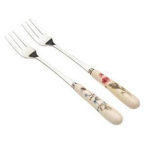 Sainsbury's Home Pack of 4 Floral Cake Forks