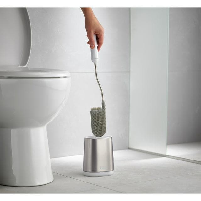 Joseph Joseph Duo Flex Lite Steel Toilet Brush - Chrome - gallery image 2