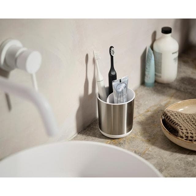 Joseph Joseph Duo Steel Small Toothbrush Caddy - Chrome - gallery image 2