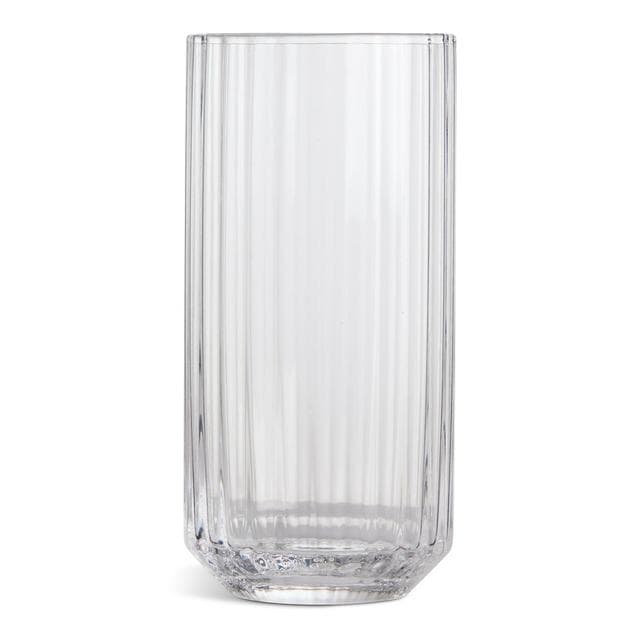 Habitat Wide Ribbed Hiball Glass - Clear - gallery image 1