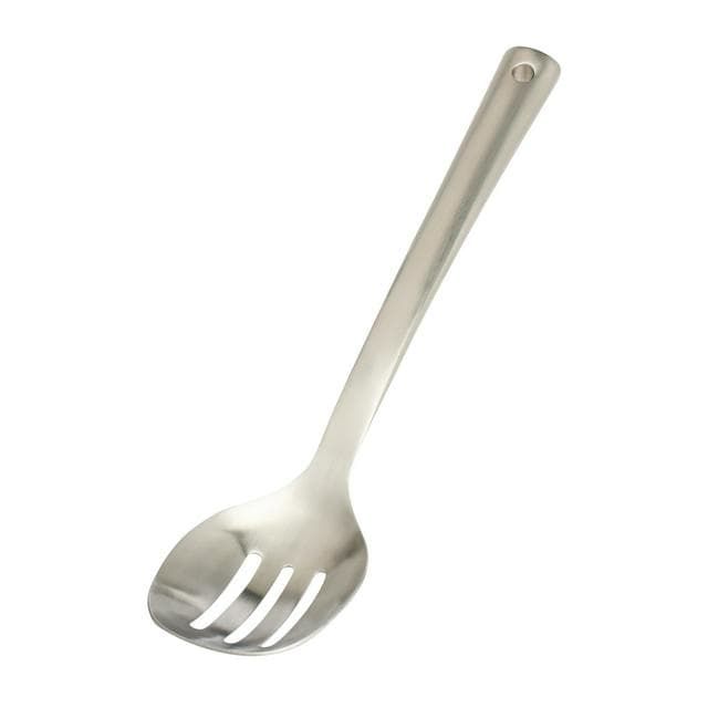 Habitat Ellipse Stainless Steel Slotted Spoon - gallery image 1