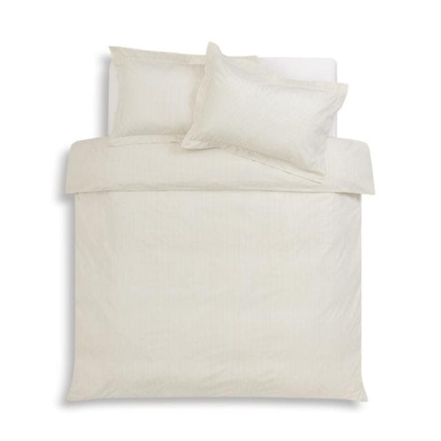 Habitat Timeless Oxford Edge Mini Stripe Taupe Bedding Set - gallery image 3