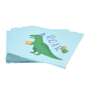 Sainsbury's Home Pack of 20 3ply Dinosaur Paper Napkins - 33cm