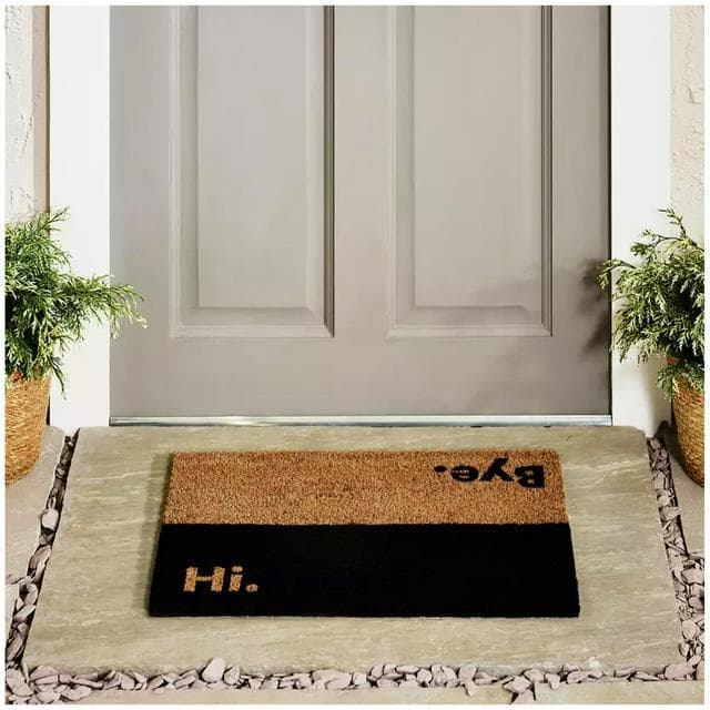 Sainsbury's Home Hi Bye Coir Doormat - 40x60cm - gallery image 1