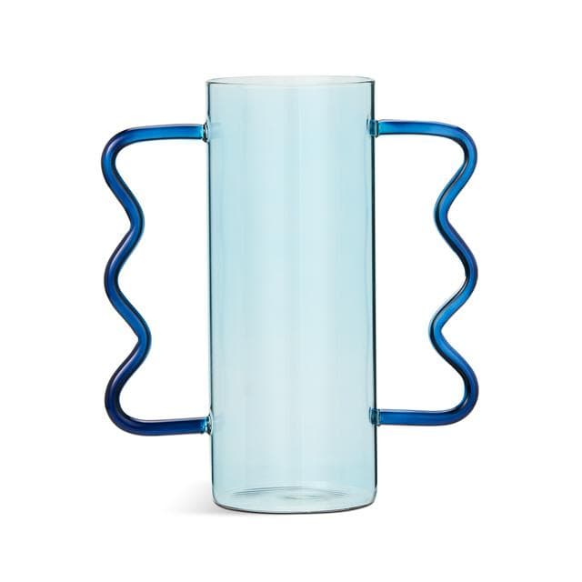 Habitat Wiggle Handled Vase - Blue - gallery image 1