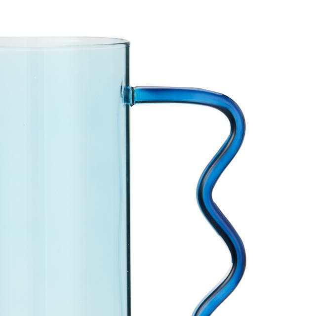 Habitat Wiggle Handled Vase - Blue - gallery image 3