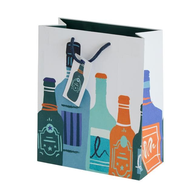 Sainsbury's Home Bottle Print Medium Bag - gallery image 1