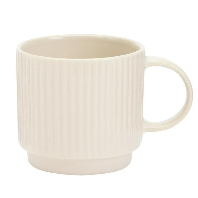 Sainsbury's Home Ribbed Mug - Cream - gallery image 1