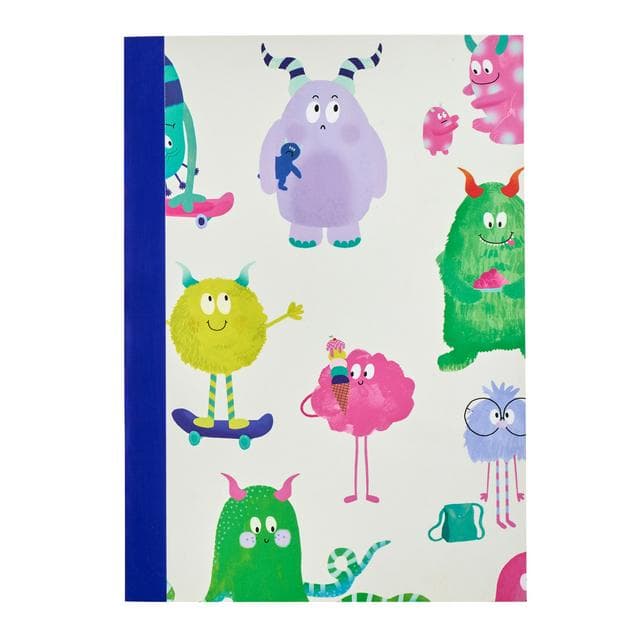 Sainsbury's Home A5 Bold Monsters Bound Notebook - gallery image 1