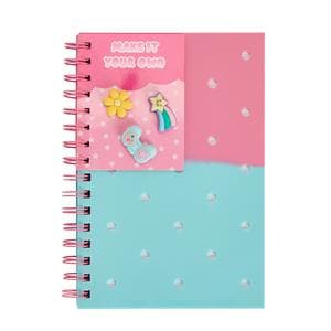 Sainsbury's Home A5 Pink Charm Notebook