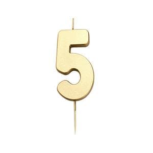 Sainsbury's Home Gold Number Candle Age 5
