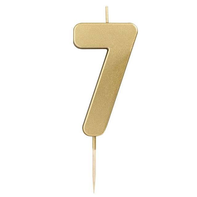 Sainsbury's Home Gold Number Candle Age 7 - gallery image 1