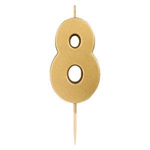 Sainsbury's Home Gold Number Candle Age 8